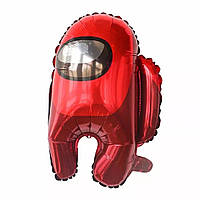 Воздушный фольгированный шар Амонг Ас 55х42см (21") | Красный