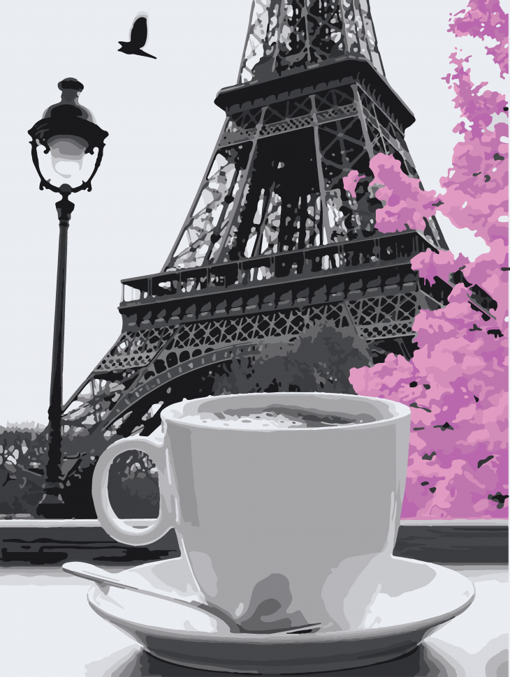Картина по номерам ейфелева вежа 40 х 50 см Art Craft 11208-AC "Кава в Парижі" melmil, фото 1