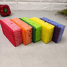 Універсальні губки для миття посуду 5 шт, фото 2