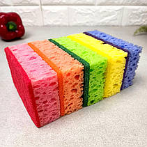 Універсальні губки для миття посуду 5 шт, фото 5