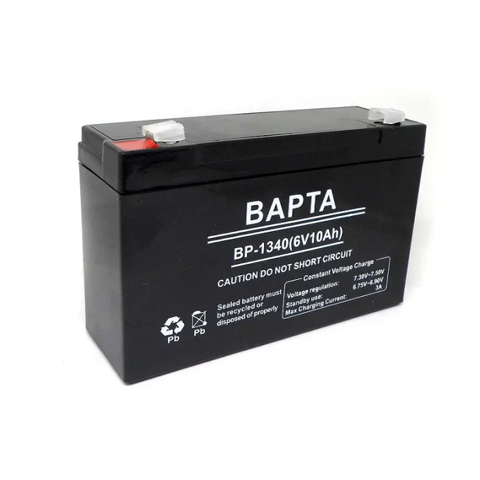 Аккумуляторная батарея 6В 10Ач BAPTA BP-1340