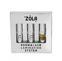 Набор составов для ламинирования ресниц и бровей ZOLA Brow&Lash Lamination System