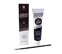 Фарба для брів і вій Bronsun No6 Brown, колір коричневий, 15 мл