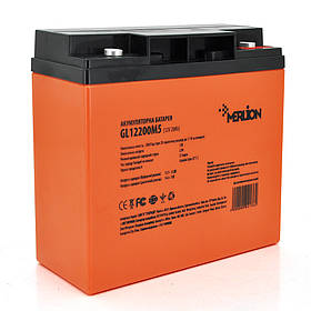 Аккумуляторная батарея MERLION GL12200M5 12 V 20 Ah ( 180 x 78 x 165 (168) ) Orange Q4