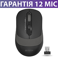 Беспроводная мышка A4Tech Fstyler FG10 черно-серая, мышь для ПК и ноутбука