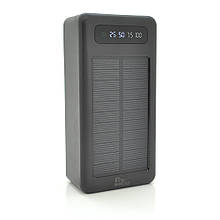 Power bank Solar PLO-SP30G 30000mAh, Black, Blister