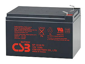 Аккумуляторная батарея CSB GP12120F2, 12V 12Ah  (151х98х100мм) Q6