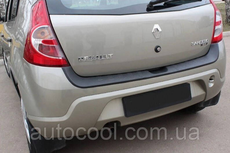 Захистна накладка заднього бампера Renault Sandero 2009-2013 р.в. рено Сандеро