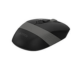 Безпровідна мишка A4Tech Fstyler FG10S чорно-сіра, тиха/безшумна, миша для ПК и ноутбука, фото 3
