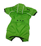Одежда для собак дождевик плащевый Сильвер зеленый 21х27 см