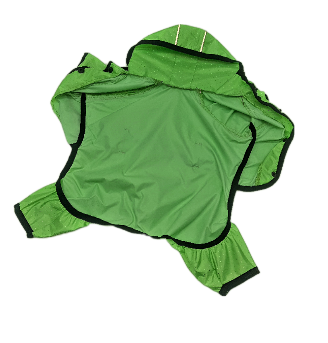 Одежда для собак дождевик плащевый Сильвер зеленый 21х27 см - фото 3 - id-p763052899