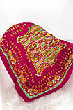 Хустка жіночий феліція легкий із поліестер з квітковим принтом колір червоний 68*68 см, фото 4