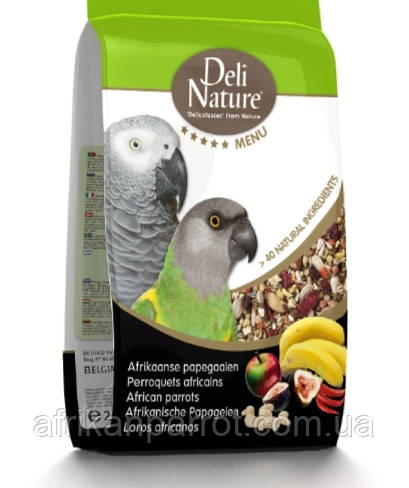 Deli Nature 5 ★ меню. Корм для африканського папуги 2.5 кг)