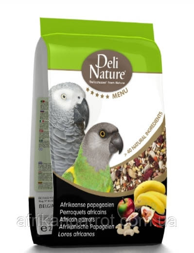 Корм Deli Nature 5*(800 g)для африканських папуг