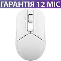 Беспроводная мышка A4Tech Fstyler FG12S белая, тихая/бесшумная, мышь для ПК и ноутбука