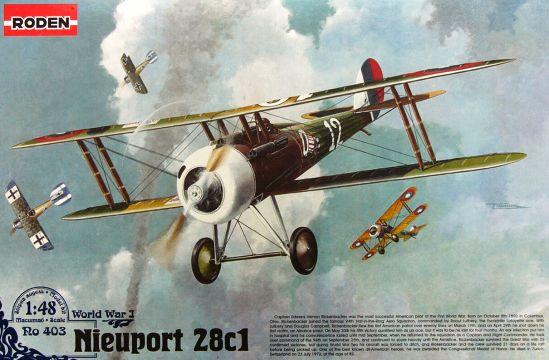 Пластикова модель 1/48 Roden 403 Nieuport 28c1, фото 1