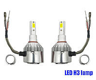 Комплект LED ламп H3 12v \ 6 \ 6000K \ 5500 Lm \