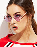Іміджеві круглі окуляри фіолетові, фото 2