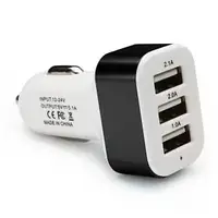 Автозарядка для телефона 3 USB, зарядка для телефона в авто, автозарядное