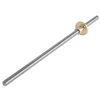 Ходовий гвинт 250mm x 8mm крок 2 мм з гайкою