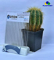 Полікарбонат сотовий (стільниковий) SOTON прозорий 4мм 2,1*6м