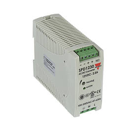 Блок живлення Carlo Gavazzi SPD12301 2,5A 12V DC 30W на DIN-рейку (вхід 90~264V AC / 120~375V DC)