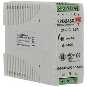 Блок живлення Carlo Gavazzi SPD24601 2,5A 24V DC 60W на DIN-рейку (вхід 90~264V AC / 120~375V DC)