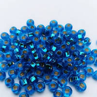 Бісер Peciosa Для біжутерії розмір 2 / 67150 Прозорий блискучий блакитний насичений Упаковка 5 грам