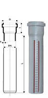 Ostendorf  Ø110x1000 Труба для внутренней канализации