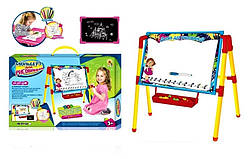 Молберт для малювання (підставка дошки для малювання) з кармашком для літери і фломастери.