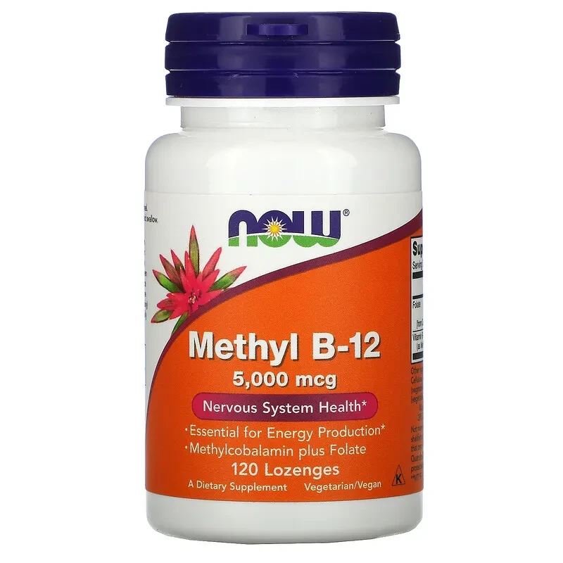 Methyl B-12 5,000 мкг Now Foods 120 пастилок