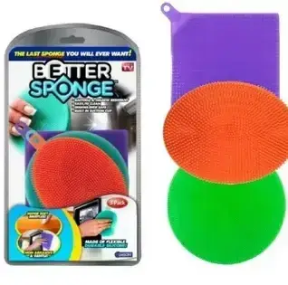 Набір універсальних силіконових щіток - губок Better Sponge, фото 1