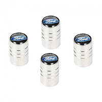 Ковпачки на ніпель для Ford Alitek Long Silver Форд (4 шт.)