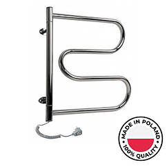 Електрична сушарка для рушників хром ліва 550х415 Instal Project Spina