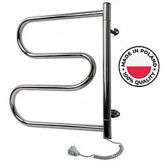 Електрична сушарка для рушників хром права 550х415 Instal Project Spina