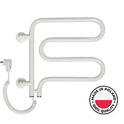 Біла електрична сушарка для рушників ліва 550х415 Instal Project Spina