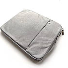 Чохол-сумка Cloth Bag для планшета / ноутбука 11-12 дюймів Light Grey, фото 3