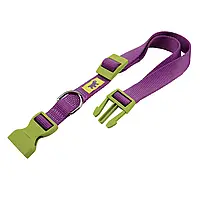 Нейлоновий ошийник для собак Ferplast Club Colours (Ферпласт Клуб C Колорс) C25/70 - A: 45-70 cm B: 25 mm, Фіолетовий