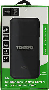 УМБ MY2Tech Power Bank 10000mAh 2.1A black №MY2-RM10/M2251/Breidon/