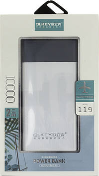 УМБ Olkey Power Bank 2xUSB 10000mAh 2.1A black №119/Breidon/