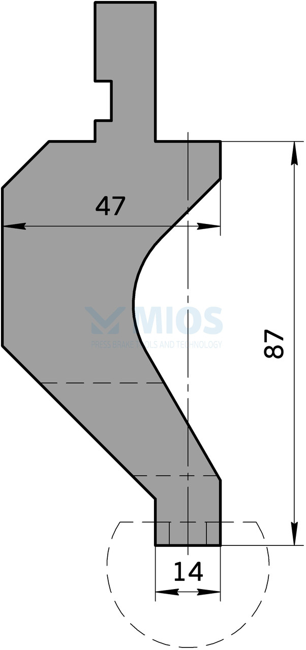 Пуансон P.173.C (830мм.)