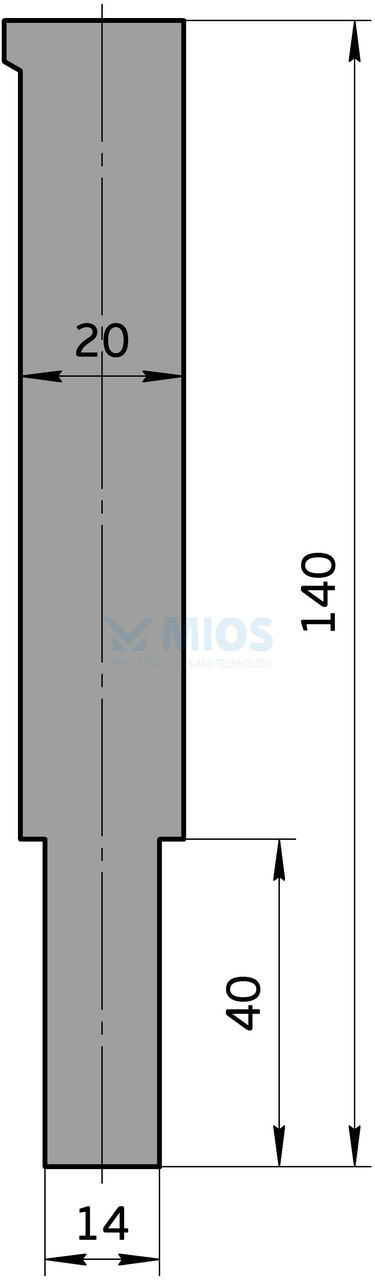 Пуансон P.432.C (830мм.)