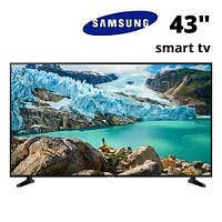 LED Телевизор Samsung 43" дюйма Smart TV 4К без рамки Android 9 Т-2 WiFi USB HDMI Телевизор Самсунг 43 смарт