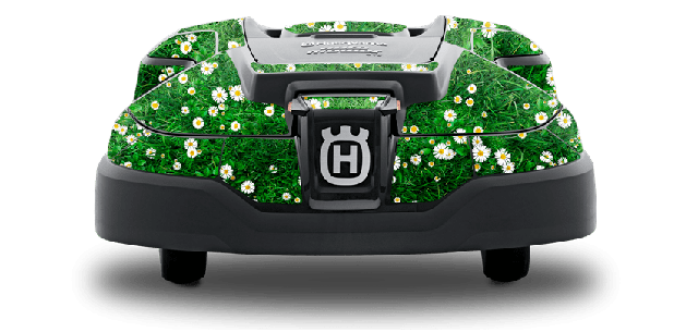 Наклейка цветы для робота Husqvarna 305 (комплект)