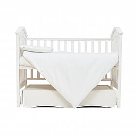 Змінна дитяча постіль на 3 елементи Twins Organic, white