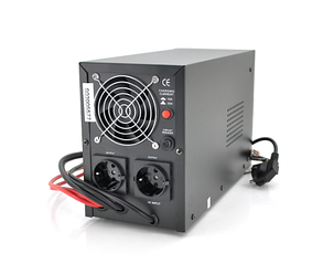 Інвертор автономний ДБЖ із чистою синусоїдою Europower PSW-EPB 800/480 Вт 5/10А настінний під АКБ 12 В, фото 3