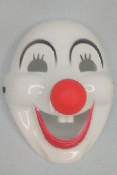Маска Клоун с красным носом, маска веселый клоун - фото 1 - id-p1609936656