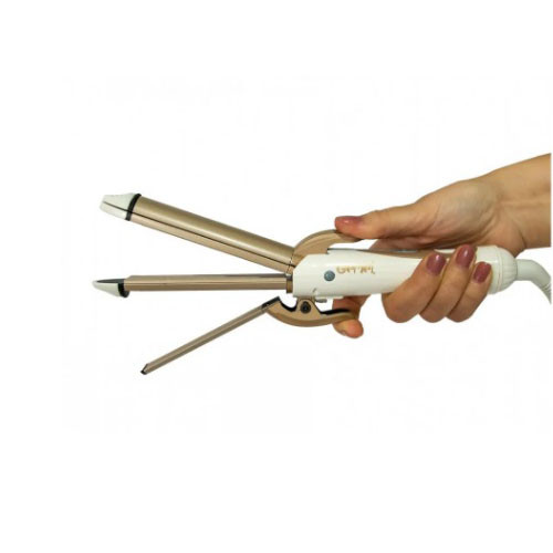 Стайлер для волосся плойка гофре 4 в 1 Gemei GM 2962 White, фото 1