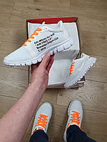 Найк Фрі Ран 3.0 Жіночі мокасини білі. Кросівки жіночі літні сітка білі Nike x Off White Free Run 3.0 36