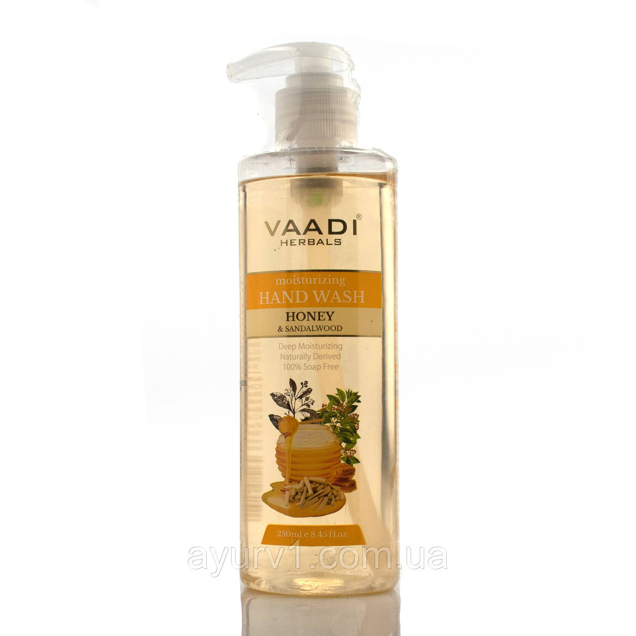 Глибоко зволожуючий засіб для миття рук з медом та сандалом, Vaadi Herbals, Індія 250мл